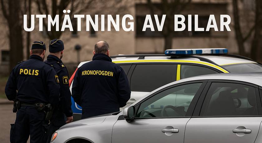 Låna ut bil till någon med skulder - Utmäts av Kronofogden